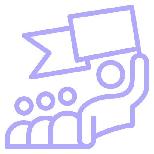 Flag on mountain icon representing leadership